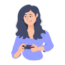 پیش‌نمایش فایل girl-playing-video-game-9264340 از پک فعالیت روزانه
