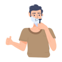 پیش‌نمایش فایل man-shaving-his-face-9264318 از پک فعالیت روزانه
