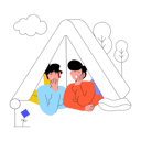 پیش‌نمایش فایل couple-on-camping-9349459 از پک دوستان و مهمانی