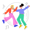 پیش‌نمایش فایل friends-dancing-9349455 از پک دوستان و مهمانی