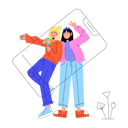 پیش‌نمایش فایل friends-selfie-9349440 از پک دوستان و مهمانی