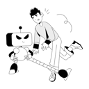 پیش‌نمایش فایل man-tripping-9309942 از پک ربات