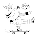 پیش‌نمایش فایل ghost-skating-9310068 از پک هالووین