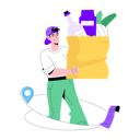 پیش‌نمایش فایل grocery-delivery-9679014 از پک تحویل غذا