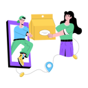 پیش‌نمایش فایل mobile-delivery-9679044 از پک تحویل غذا