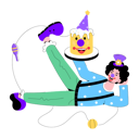 پیش‌نمایش فایل clown-birthday-9696309 از پک دلقک