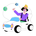 پیش‌نمایش فایل clown-car-9696312 از پک دلقک