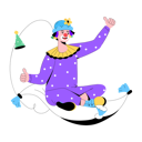 پیش‌نمایش فایل clown-carpet-9696311 از پک دلقک