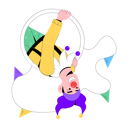 پیش‌نمایش فایل clown-doing-hoop-trick-9696305 از پک دلقک