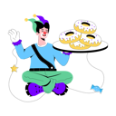 پیش‌نمایش فایل clown-eating-9696332 از پک دلقک