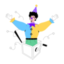 پیش‌نمایش فایل clown-surprise-9696293 از پک دلقک