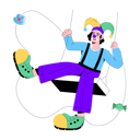 پیش‌نمایش فایل clown-swinging-9696329 از پک دلقک