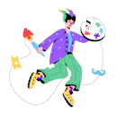 پیش‌نمایش فایل funny-painter-9696308 از پک دلقک