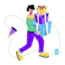پیش‌نمایش فایل joker-gifts-9696328 از پک دلقک
