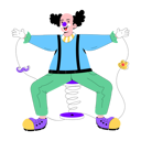 پیش‌نمایش فایل spring-clown-9696323 از پک دلقک