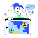 پیش‌نمایش فایل businessman-doing-social-networking-10623114 از پک شبکه‌سازی