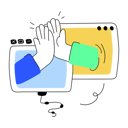 پیش‌نمایش فایل friends-getting-online-with-high-five-10623142 از پک شبکه‌سازی