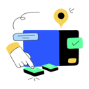 پیش‌نمایش فایل girl-adding-delivery-location-10623015 از پک نقشه متحرک