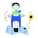 پیش‌نمایش فایل man-on-bike-using-location-10623028 از پک نقشه متحرک
