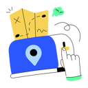 پیش‌نمایش فایل paper-map-10623018 از پک نقشه متحرک