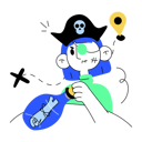 پیش‌نمایش فایل pirate-holding-map-10623053 از پک نقشه متحرک