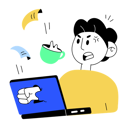 پیش‌نمایش فایل angry-employee-breaking-laptop-10810314 از پک کارمند و حرفه