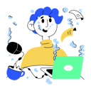 پیش‌نمایش فایل boy-doing-painting-in-computer-10810338 از پک کارمند و حرفه