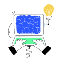 پیش‌نمایش فایل businessman-doing-brainstorming-on-computer-10810328 از پک کارمند و حرفه