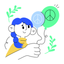 پیش‌نمایش فایل peace-balloons-10893162 از پک روز جهانی صلح