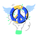 پیش‌نمایش فایل peace-sign-10893129 از پک روز جهانی صلح