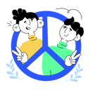 پیش‌نمایش فایل peaceful-friends-10893155 از پک روز جهانی صلح