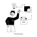 پیش‌نمایش فایل businessman-giving-vr-presentation-11740809 از پک واقعیت افزوده