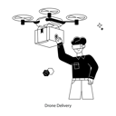 پیش‌نمایش فایل employee-doing-drone-delivery-11740826 از پک واقعیت افزوده