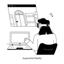 پیش‌نمایش فایل employee-presenting-design-using-ar-technology-11740812 از پک واقعیت افزوده