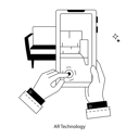 پیش‌نمایش فایل employee-using-ar-technology-in-business-11740815 از پک واقعیت افزوده
