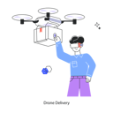 پیش‌نمایش فایل employee-doing-drone-delivery-11740796 از پک واقعیت افزوده