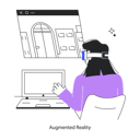 پیش‌نمایش فایل employee-presenting-design-using-ar-technology-11740782 از پک واقعیت افزوده