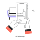 پیش‌نمایش فایل employee-using-ar-technology-in-business-11740785 از پک واقعیت افزوده