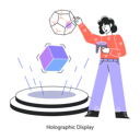 پیش‌نمایش فایل employee-using-holographic-display-11740788 از پک واقعیت افزوده
