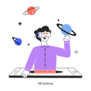 پیش‌نمایش فایل student-learning-astronomy-using-vr-glasses-11740774 از پک واقعیت افزوده