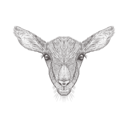 پیش‌نمایش فایل goat-head-1533284 از پک تصاویر وینتیج حیوانات