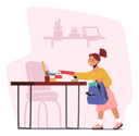پیش‌نمایش فایل girl-packing-backpack-for-school-4538646 از پک آموزش و پرورش