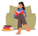 پیش‌نمایش فایل girl-reading-book-while-sitting-on-couch-4538664 از پک آموزش و پرورش