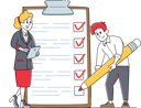 پیش‌نمایش فایل businessman-doing-checkmark-on-task-list-4661997 از پک کسب و کار و امور مالی ۲