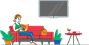 پیش‌نمایش فایل female-sitting-on-couch-reading-magazine-4661931 از پک زیبایی