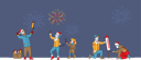 پیش‌نمایش فایل people-celebrating-with-fireworks-4662181 از پک تعطیلات