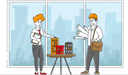 پیش‌نمایش فایل engineer-presenting-building-model-4664433 از پک صنعت و تولید