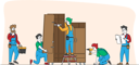 پیش‌نمایش فایل furniture-assembling-worker-assembling-cupboard-4664445 از پک صنعت و تولید