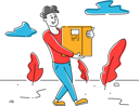 پیش‌نمایش فایل man-delivering-courier-parcel-box-4664457 از پک صنعت و تولید