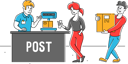 پیش‌نمایش فایل people-collecting-parcel-from-post-office-4664459 از پک صنعت و تولید